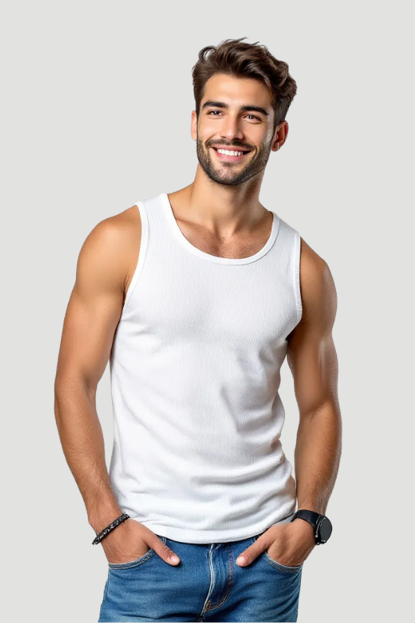 זאיה 5 גופיית ריב לבנה ZAYA