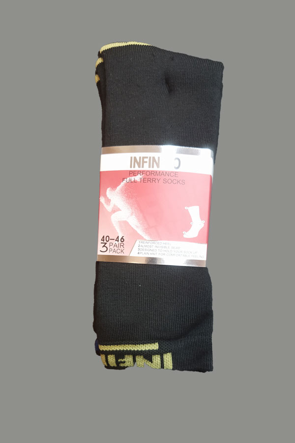 מארז 3 זוגות גרבי ספורט גבוהות