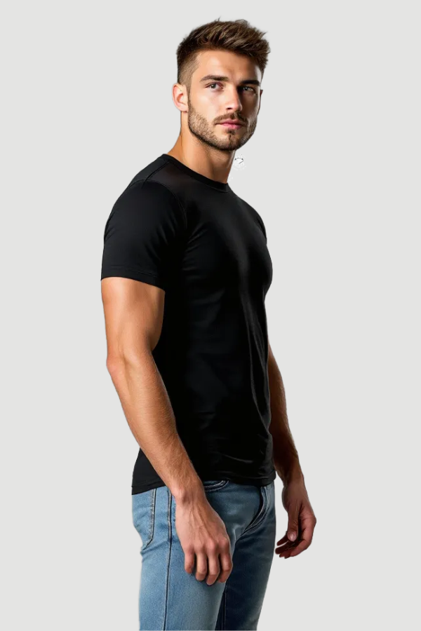 חולצת לייקרה צווארון עגול צד ZAYA